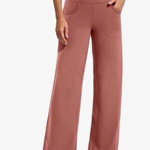 Women's Pink Wide-Leg Pants